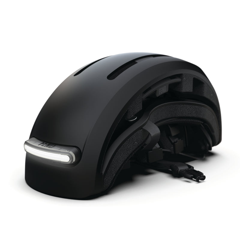 JackRabbit FEND Super Helmet + Lights Black
